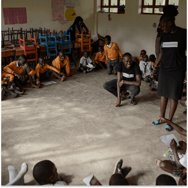 School leaders and parents viewing progress records