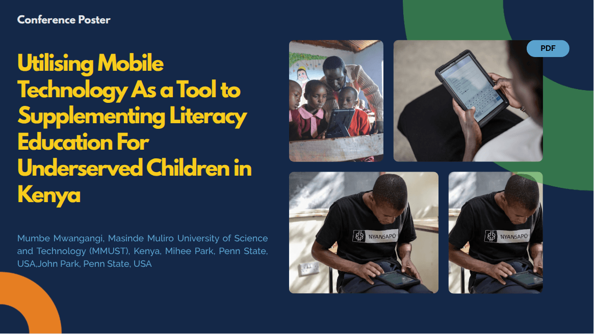 Utilizing Mobile Technology as a Tool to Supplementing Literacy Education For Underserved Children in Kenya